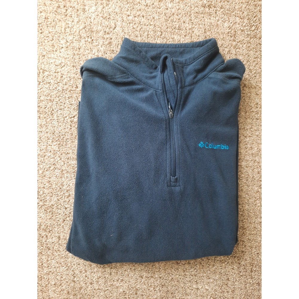 Columbia Pullover Womens Size Medium 1/4 Zip Blue Pre-owned